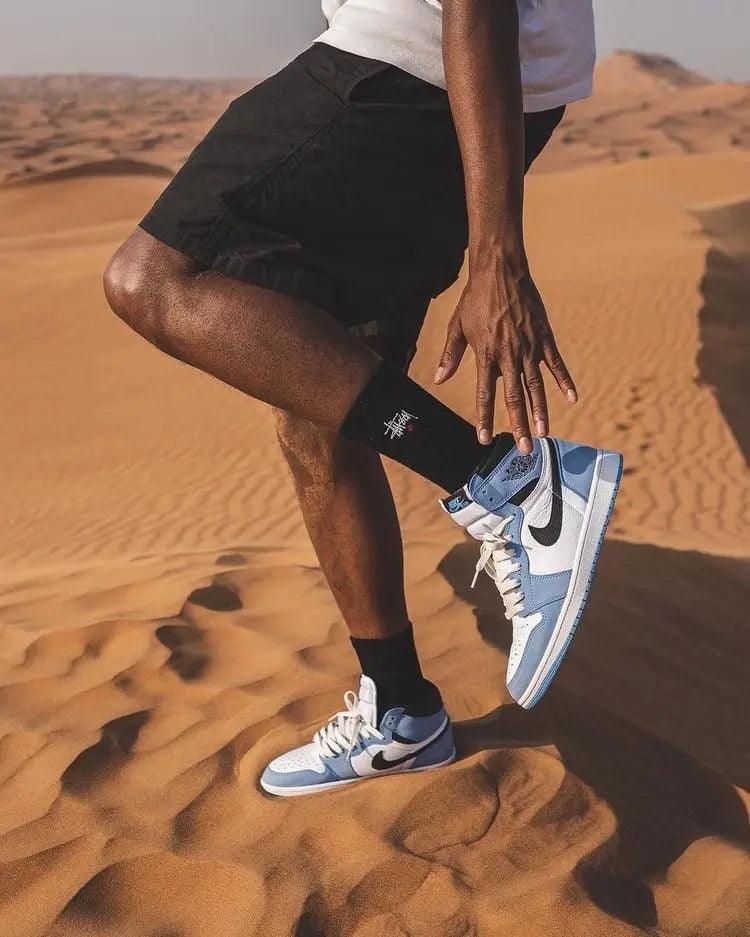 Custom Blue Black White Jordan 1 High Q - sneakerhillcom
