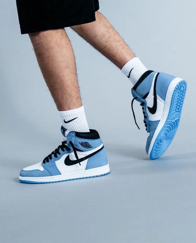 Custom Blue Black White Jordan 1 High Q - sneakerhillcom