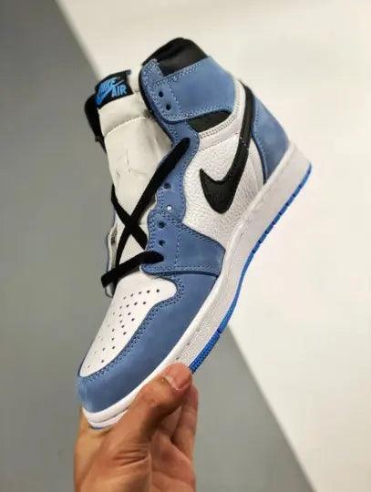 Custom Blue Black White Jordan 1 High Q - sneakerhillcom