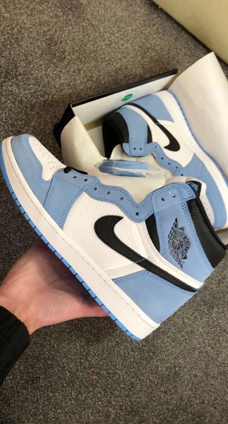 Custom Blue Black White Jordan 1 High Q - sneakerhillcom