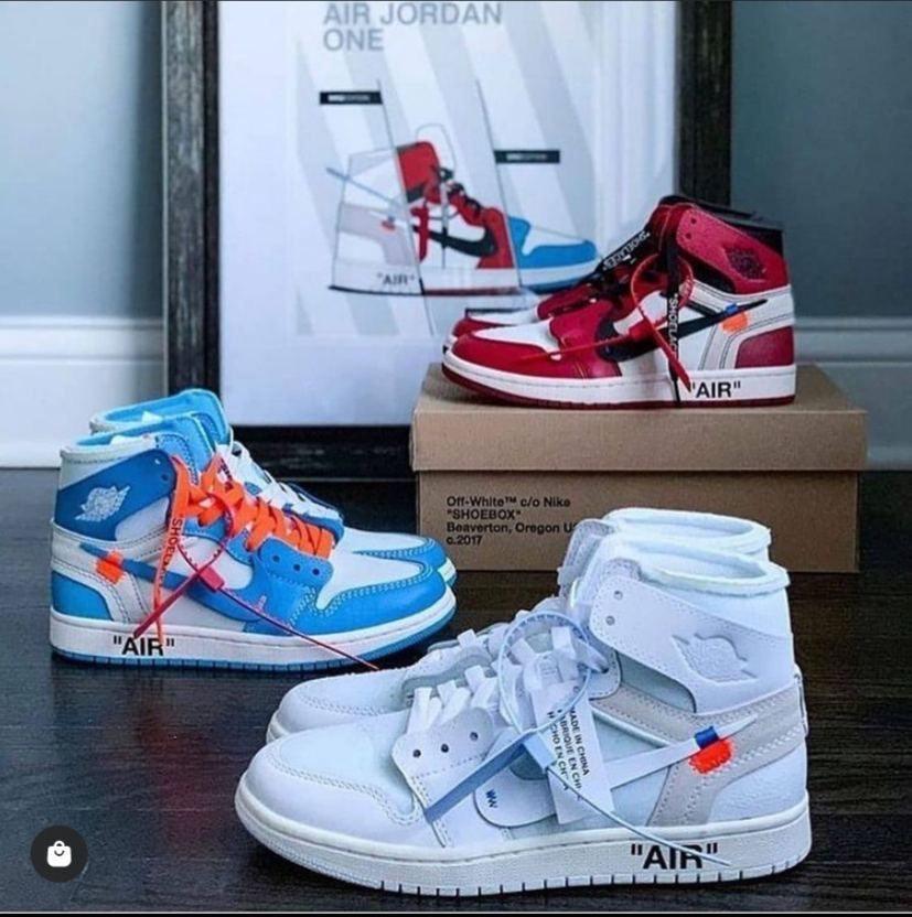 Custom Air Jordan 1 OFF-White Chicago Sneakers - sneakerhillcom