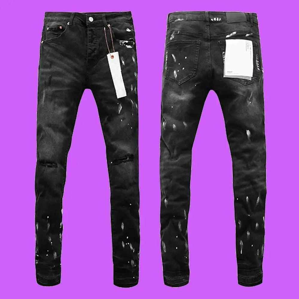 Premium Brand PRPL Roca Jeans Black Tag P008 - sneakerhillcom