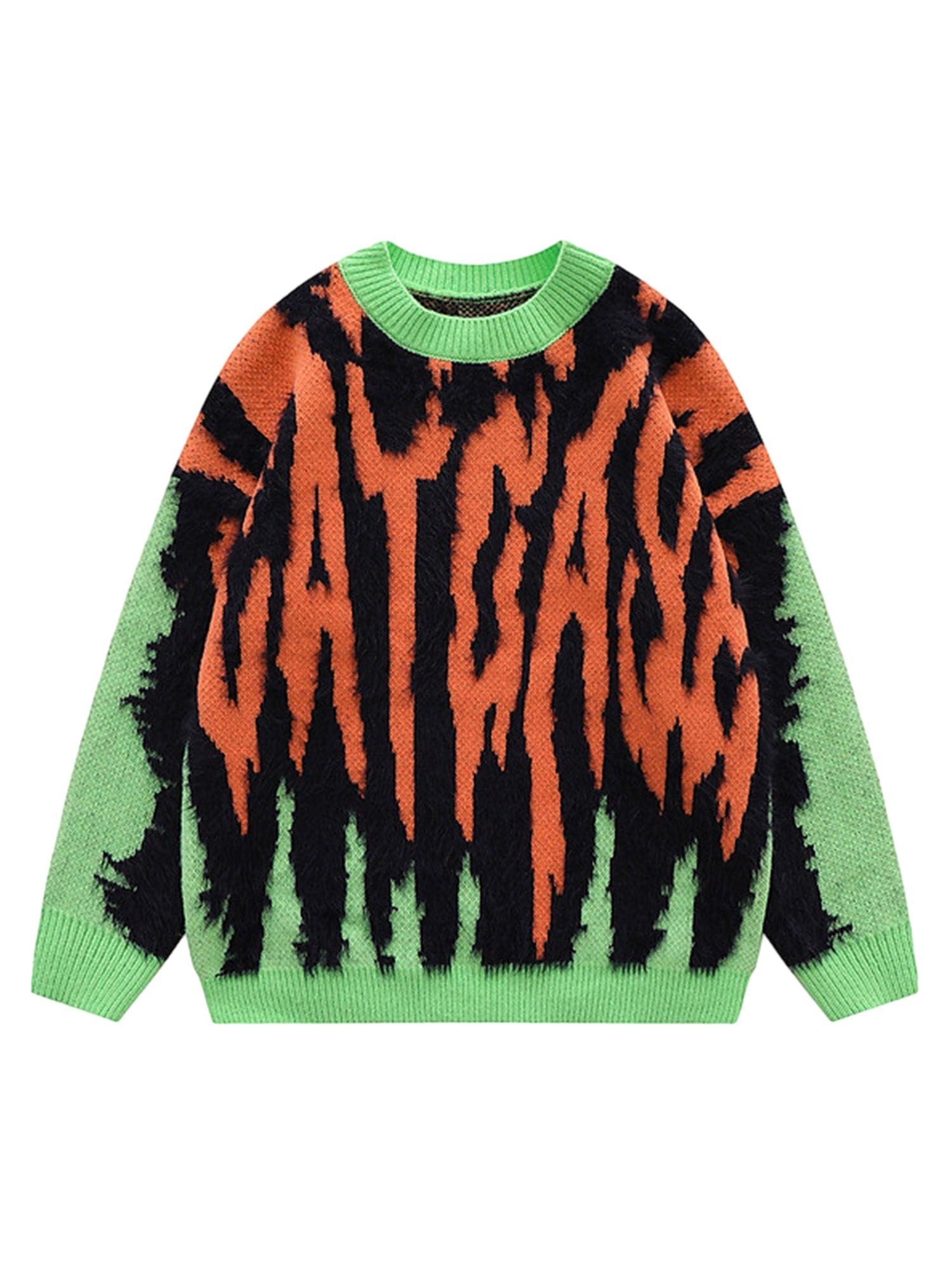 Sneakerhill Contrast Color Couple Knitted Sweater - 1907 - sneakerhillcom