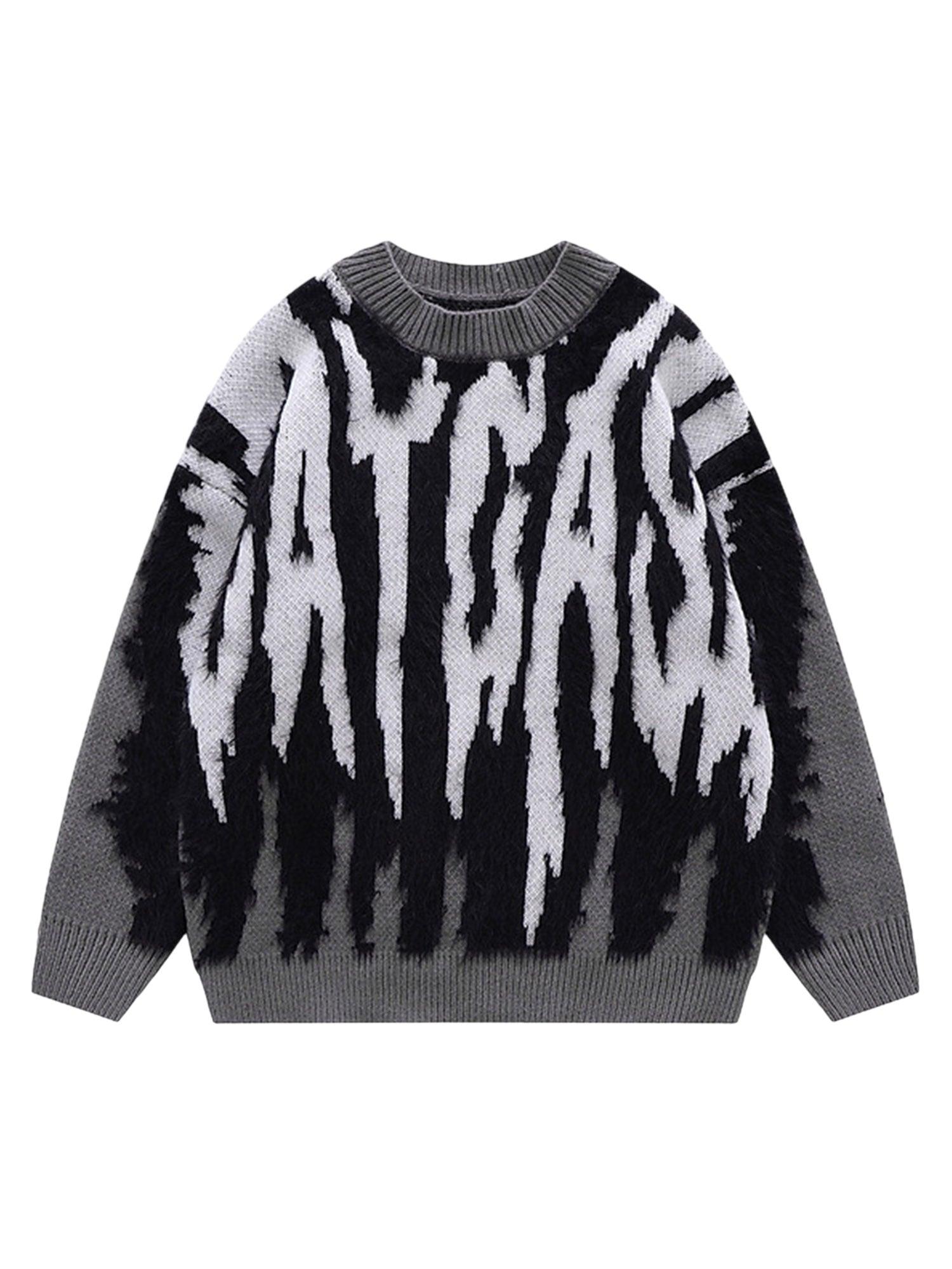 Sneakerhill Contrast Color Couple Knitted Sweater - 1907 - sneakerhillcom