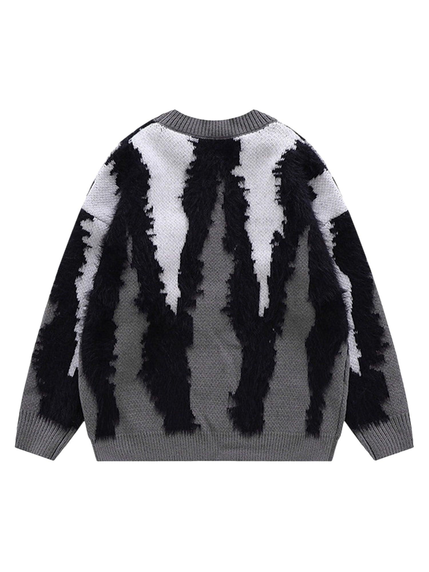 Sneakerhill Contrast Color Couple Knitted Sweater - 1907 - sneakerhillcom