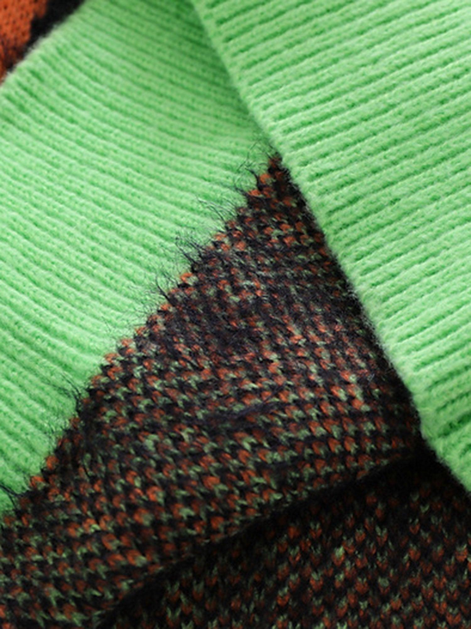 Sneakerhill Contrast Color Couple Knitted Sweater - 1907 - sneakerhillcom