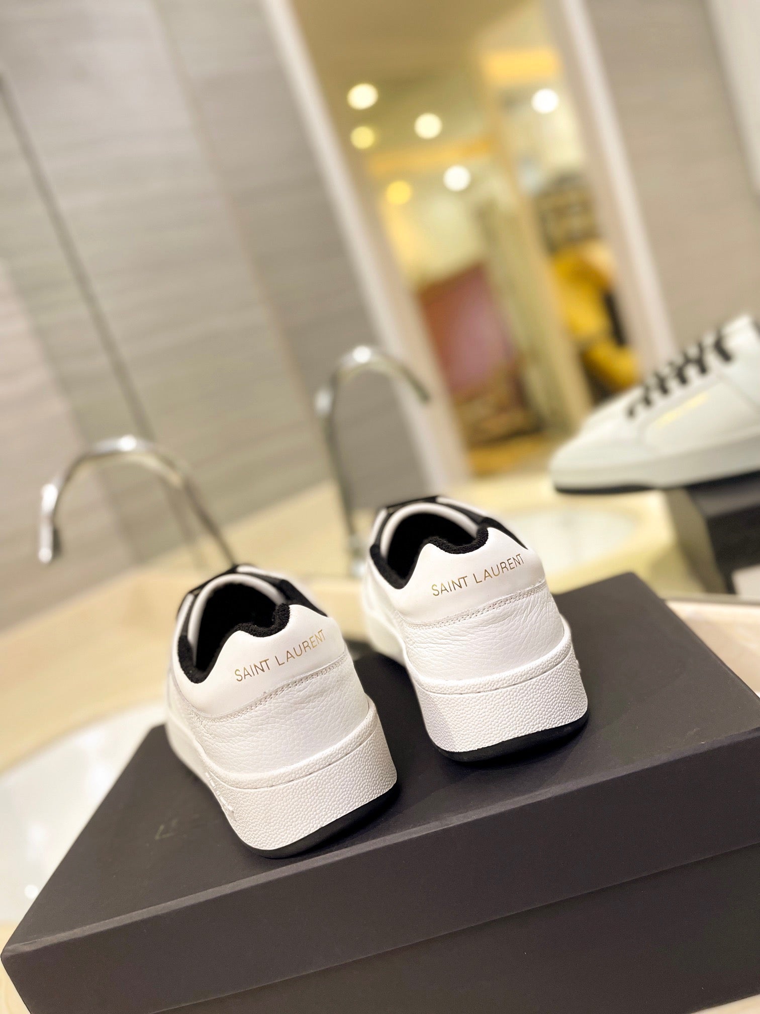 VSL Black and White Leather Sneakers-165 - sneakerhillcom