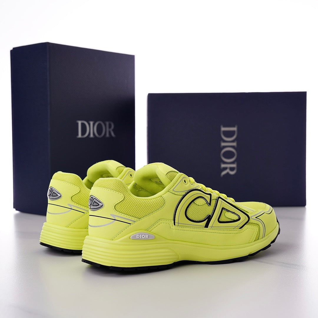 DOR B30 Yellow Mesh and Technical Fabric Sneakers -117 - sneakerhillcom