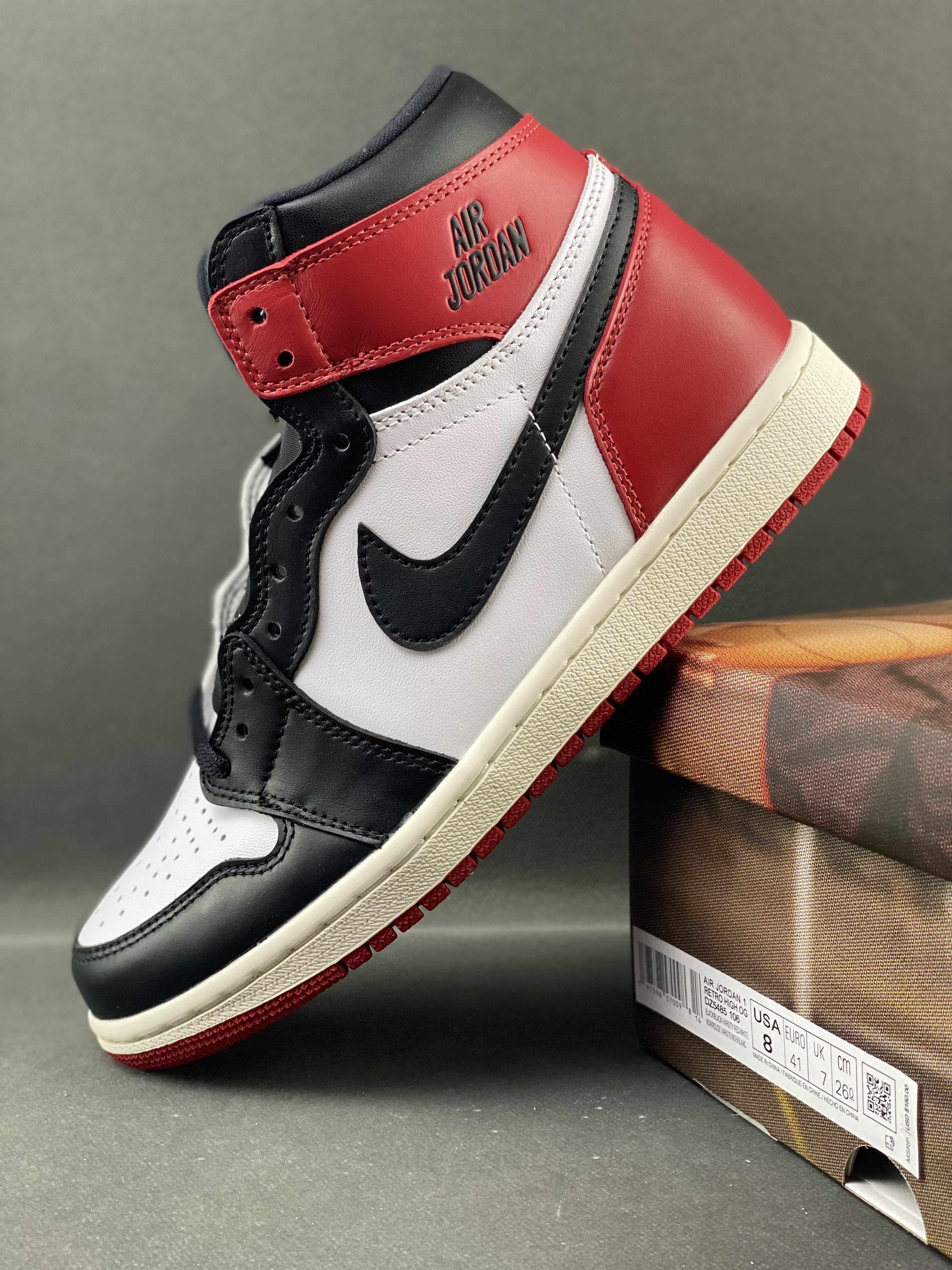 Custom Air Jordan 1 High OG“Black Toe Reimagined” sneakerland