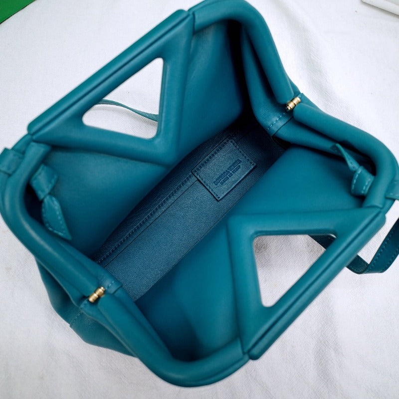 Sneakerhill - Triangle Shoulder Bag Turquoise - sneakerhillcom