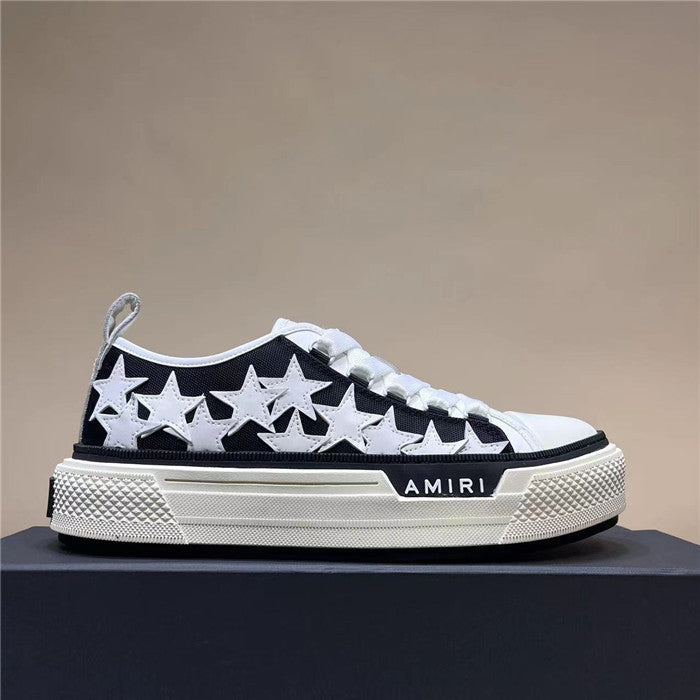 AMR Men Stars Court Low Black and White Sneakers-196 - sneakerhillcom