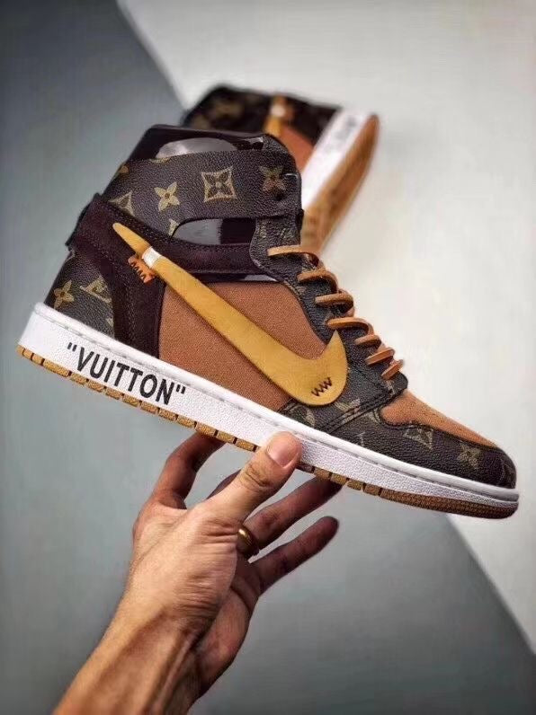 Custom Air Jordan 1 LV High Q ( Customs And Box ), Jordan 1 Sneakers Active A11 - sneakerlandnet