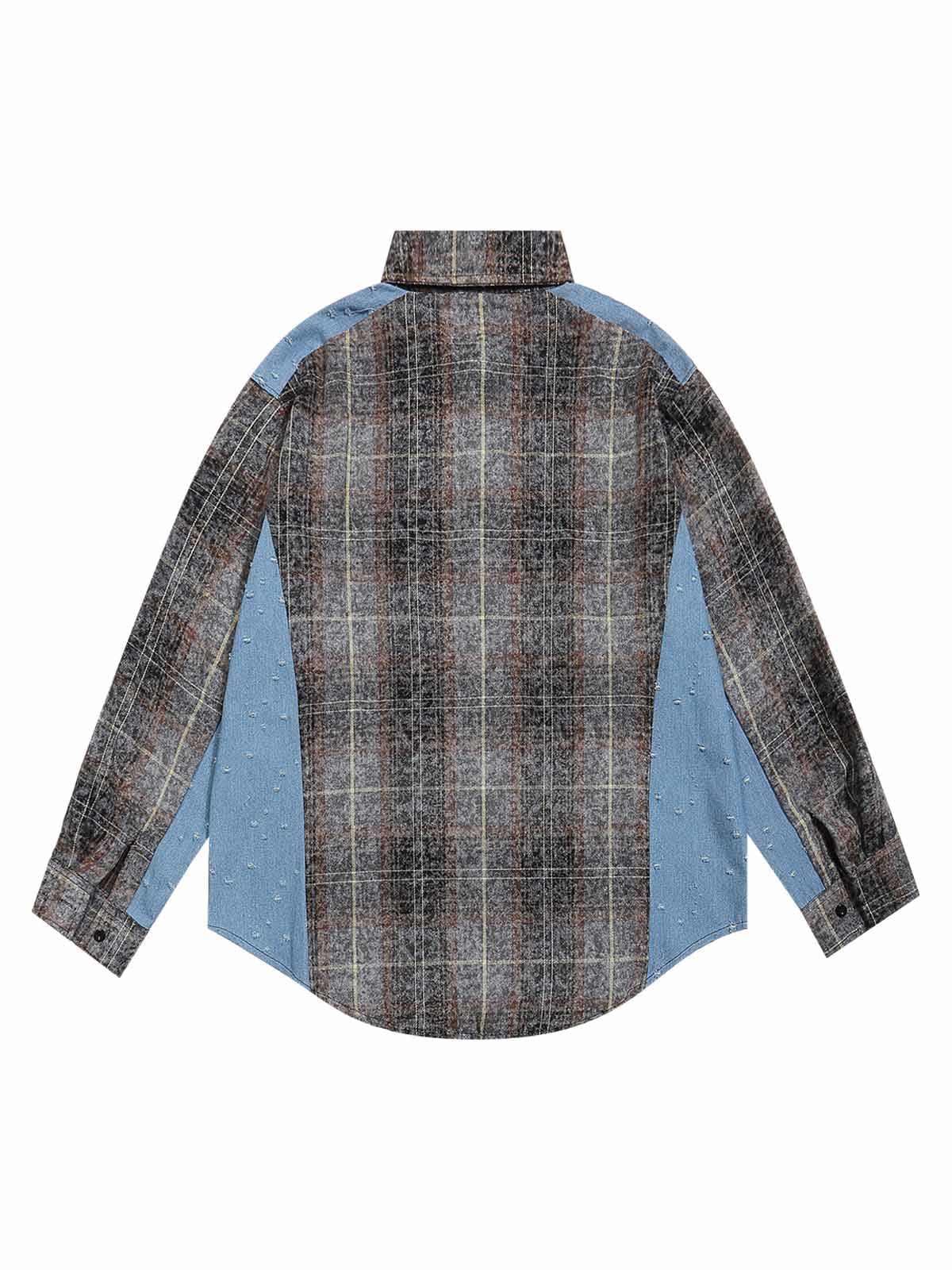 Sneakerhill High Street Ripped Patchwork Shirt SP240905SMSJ