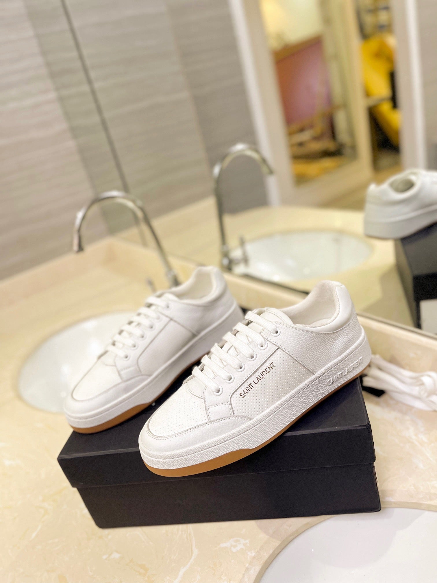 VSL White Leather Sneakers-170 - sneakerhillcom