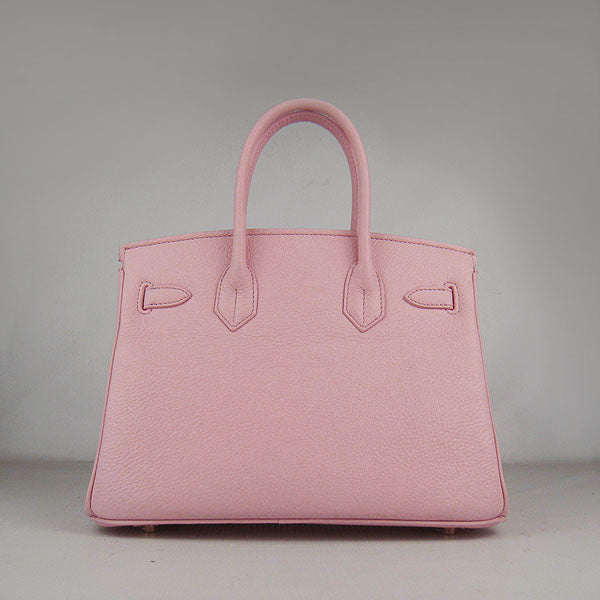 Birkin 30cm Togo Leather Handbags Pink Golden Kilta bags