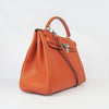 HMS Kelly 32cm Togo Leather 6108 Orange Silver Kilta bags