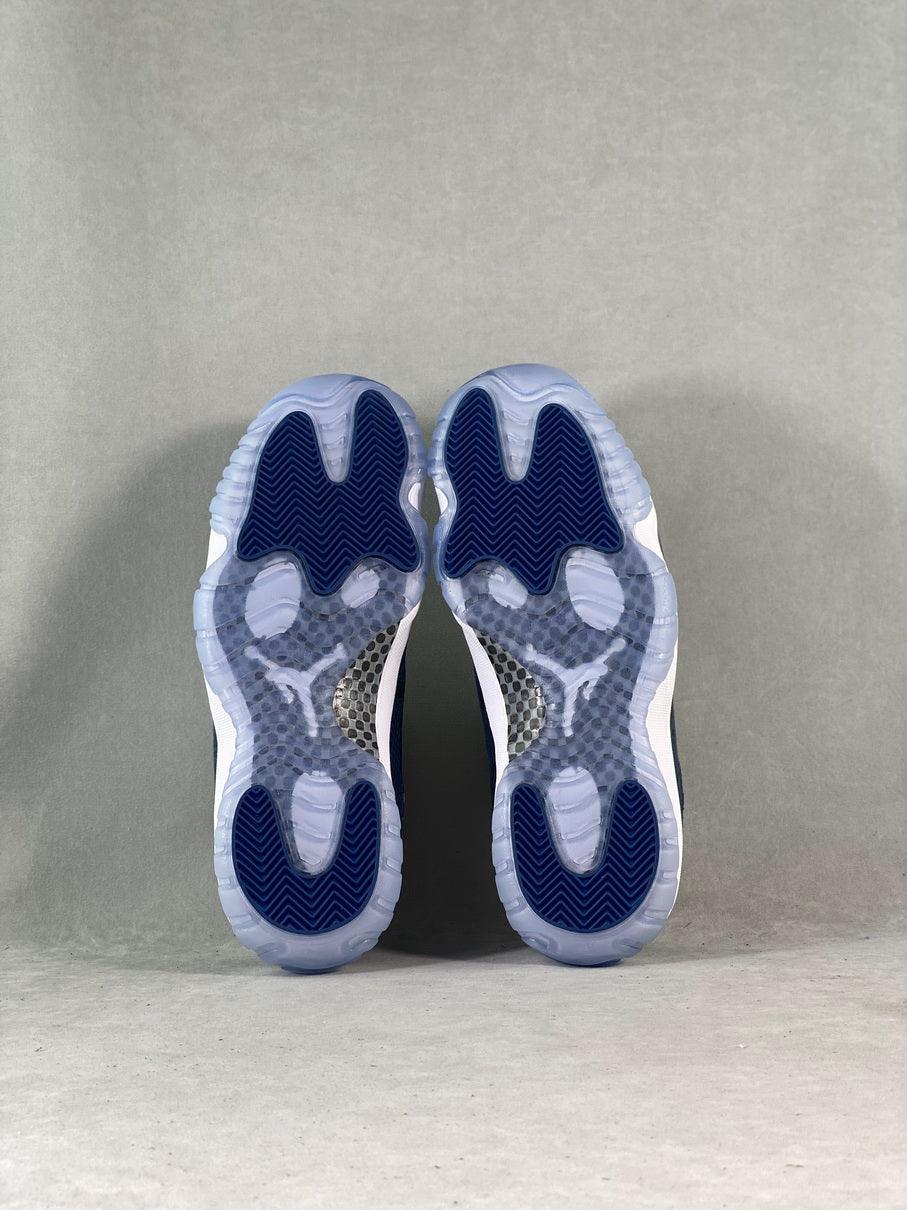 Custom Air Jordan 11 Low 'Navy Snakeskin' CD6847-102 Outblack