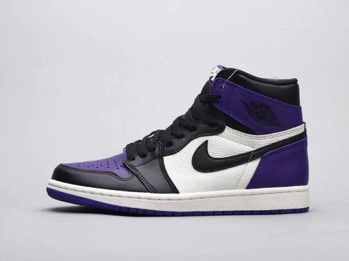 Custom Jordan 1 High Q AJ1 Purple Toe UNISEX ( Customs And Box ), Jordan 1 Sneakers FREE SHIPPING WITH FEDEX luxurysteps