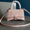 Sneakerhill - Hourglass Small Mock-croc Top-handle Bag Light Pink - sneakerhillcom