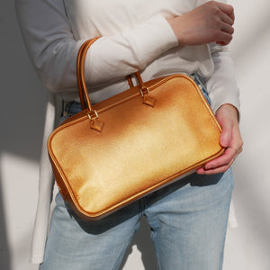 PLUME ELAN 28 Metallic Orange Chevre Coromandel Kilta bags