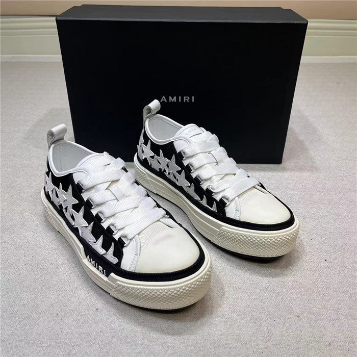 AMR Men Stars Court Low Black and White Sneakers-196 - sneakerhillcom