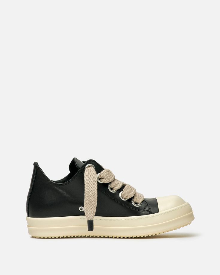 Jumbo Lace Low Sneaks in Black/Pearl-209 - sneakerhillcom