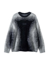 Sneakerhill Contrast Color Mohair Sweater - 2194