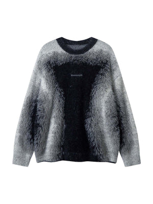 Sneakerhill Contrast Color Mohair Sweater - 2194 SP240919PWY8