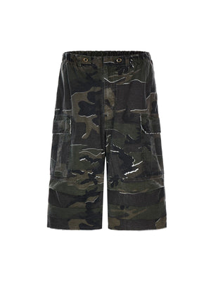 Sneakerhill Retro Camouflage Workwear Baggy Jorts SP24070570HF