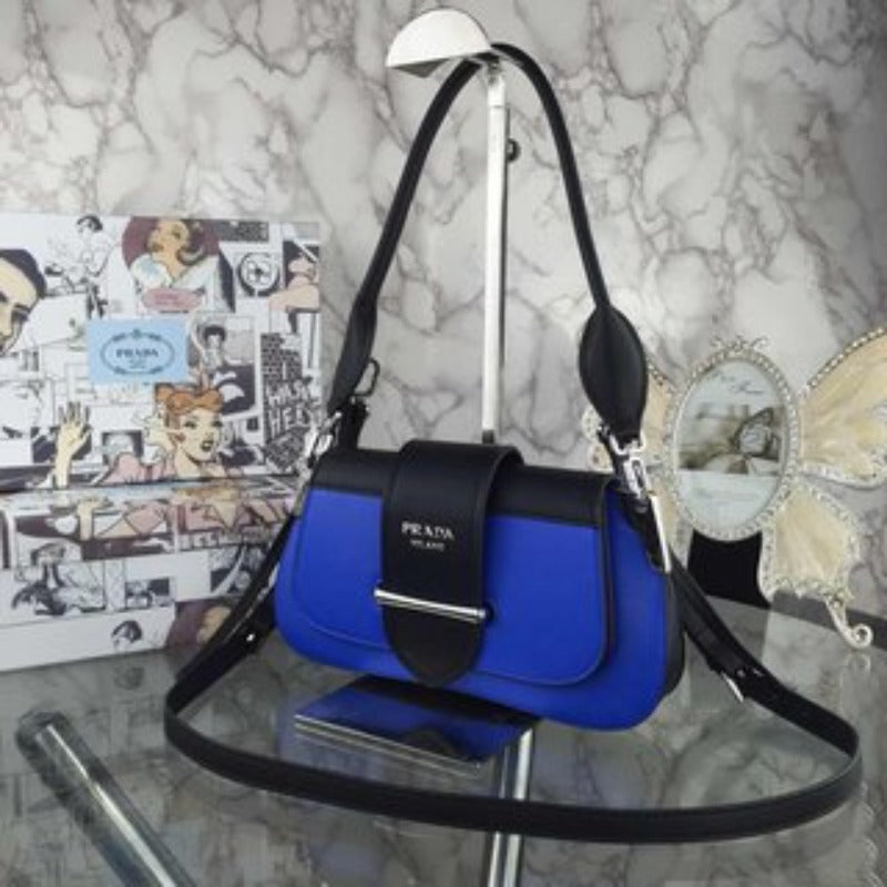 Sneakerhill - Sidonie Shoulder Bag Blue/Black - sneakerhillcom