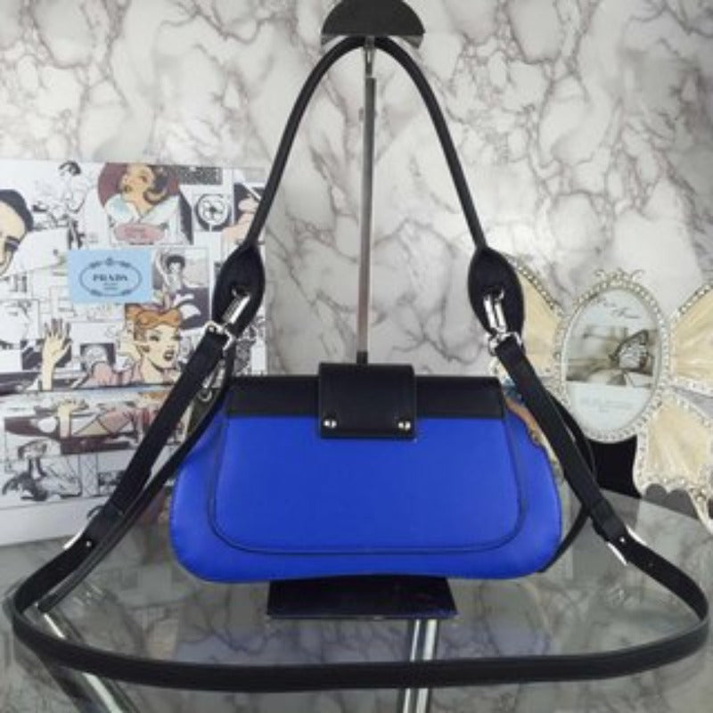 Sneakerhill - Sidonie Shoulder Bag Blue/Black - sneakerhillcom