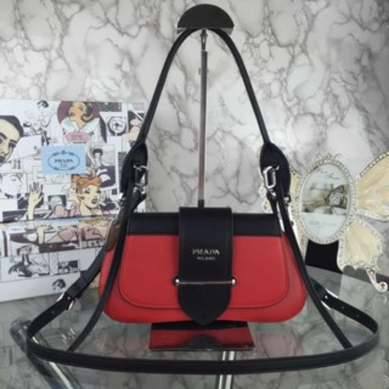 Sneakerhill - Sidonie Shoulder Bag Red/Black - sneakerhillcom