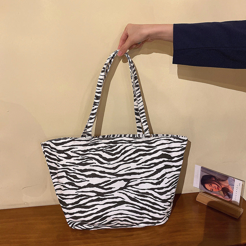 Stylish Zebra-Striped Tote Bags sneakerhillcom