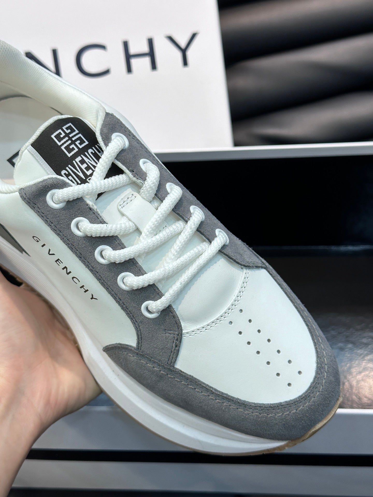 GVC Grey and White Sneakers-019 - sneakerhillcom