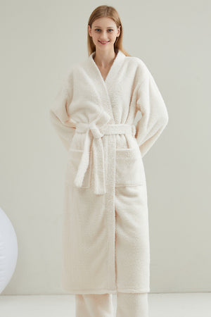 Couple pajamas flannel casual European and American loose bathrobe nightgown eprolo