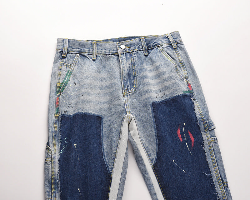 Sneakerhill Flare Denim - Patch-work Light - sneakerhillcom