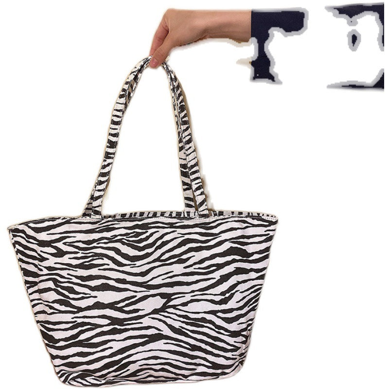 Stylish Zebra-Striped Tote Bags sneakerhillcom