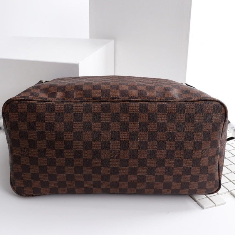 Sneakerhill - Neverfull MM Canvas Bag Brown - sneakerhillcom