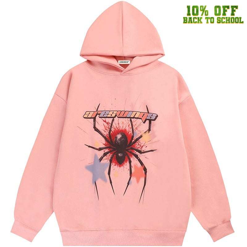 Sneakerhill® Street Spider Hoodie With Star - sneakerhillcom