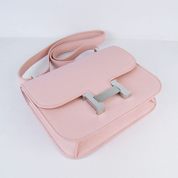 Constance Cowskin Leather Bag H017 pink silver Kilta bags