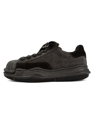 Sneakerhill Black Retro Washed Street Rap Sneakers - 2059 - sneakerhillcom