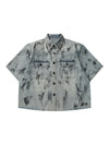 Sneakerhill American Street Style Washed Denim Shirt