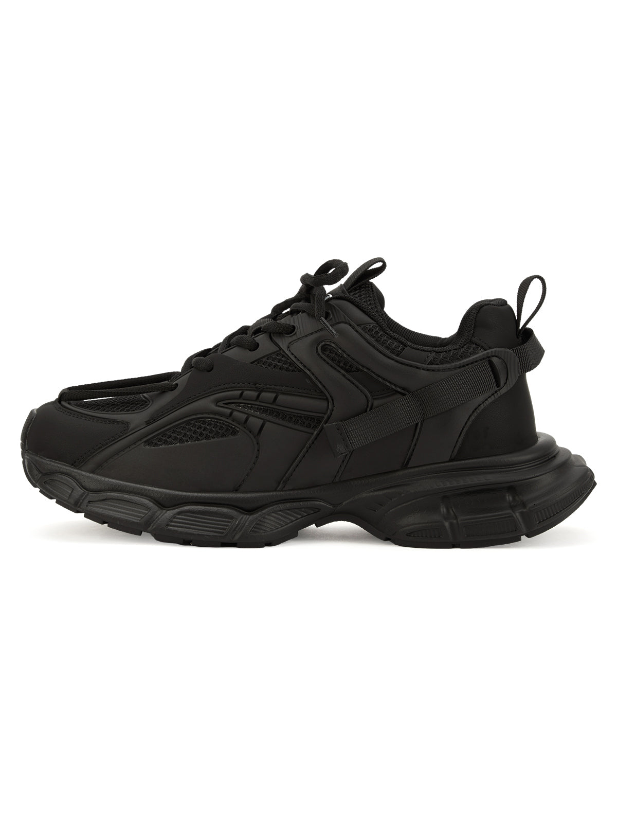 Sneakerhill Black Warrior Mesh Rap Sneakers - 2087 - sneakerhillcom