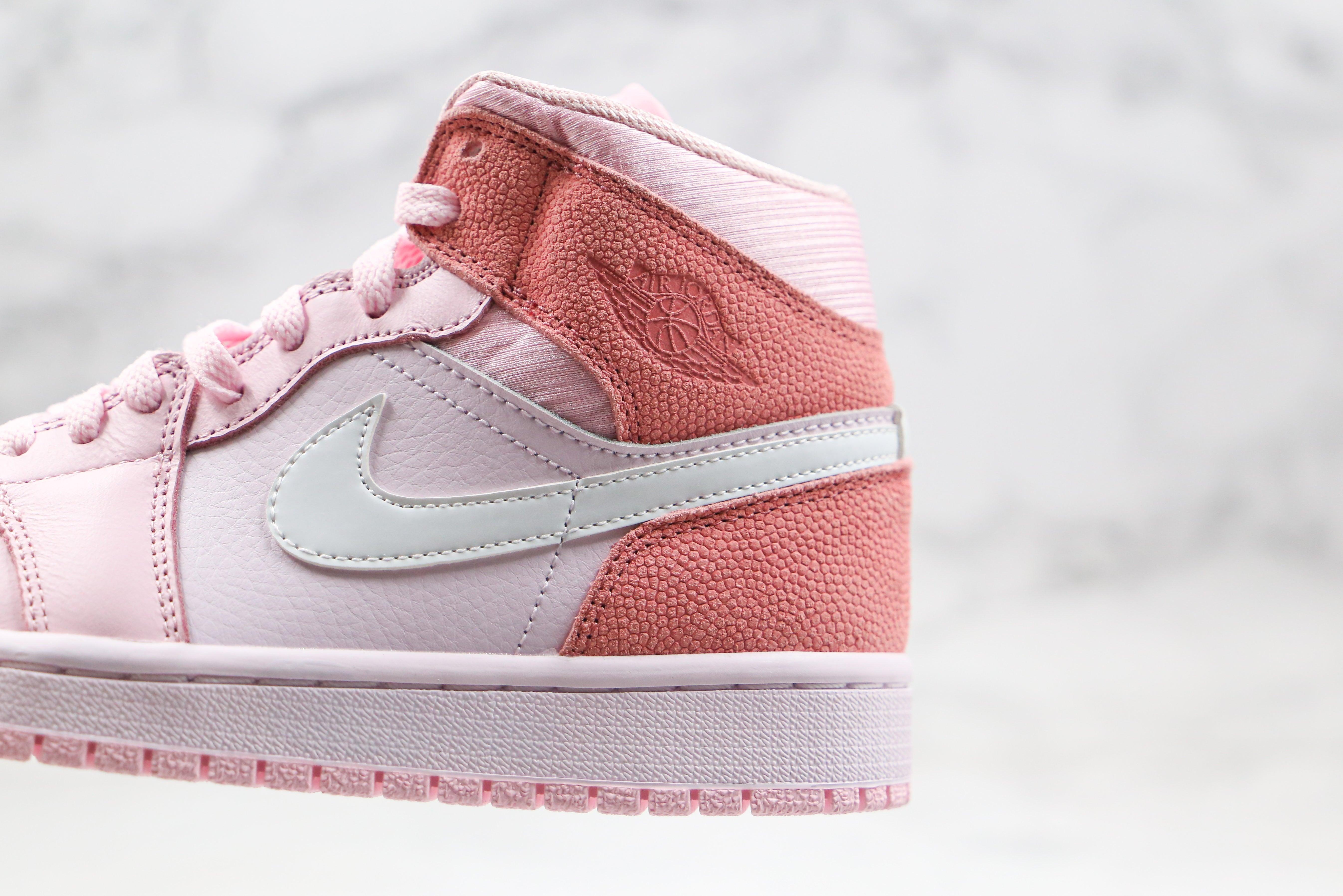 Custom Air Jordan 1 Mid" Digital Pink High Q sneakeronline