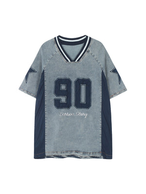 Sneakerhill Hight Street Washed Patchwork T-shirt SP240809IF2B