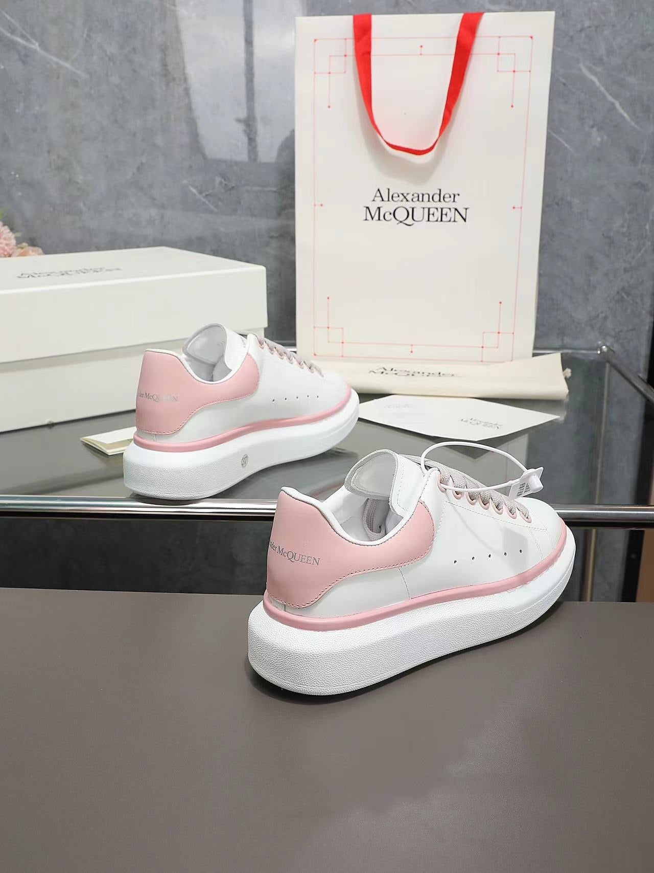 ALMC Pink and White Oversized  Sneakers-035 - sneakerhillcom