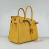 Birkin 30cm Togo Leather Handbags Yellow Golden Kilta bags