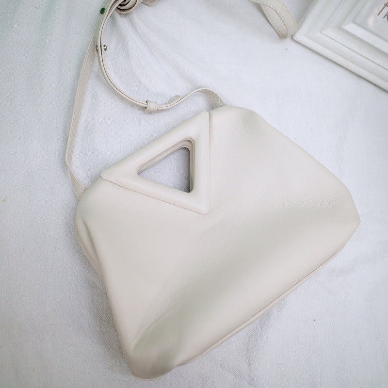 Sneakerhill - Triangle Shoulder Bag Milk - sneakerhillcom