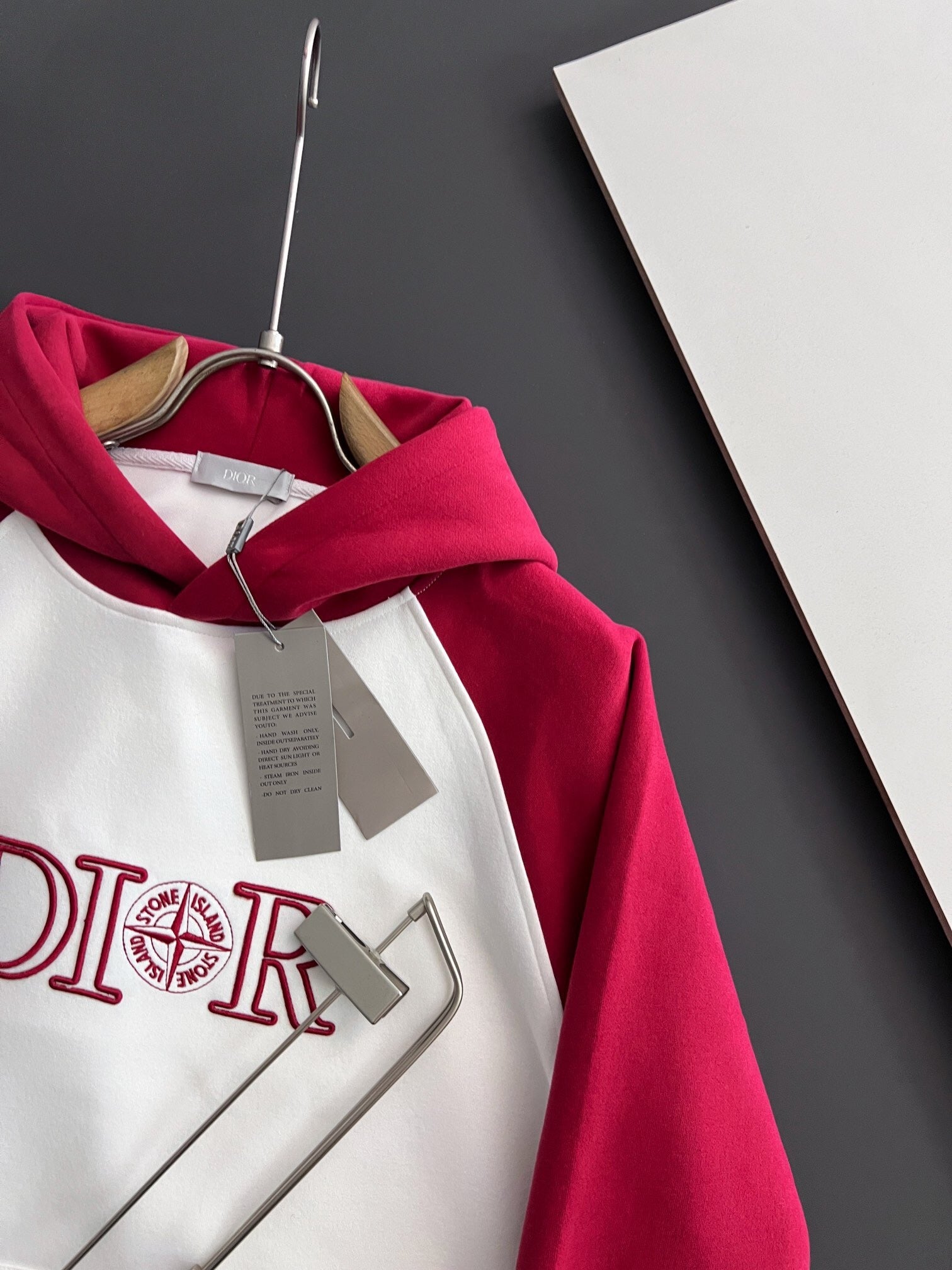 DOR Red and White Hoodie-002 - sneakerhillcom