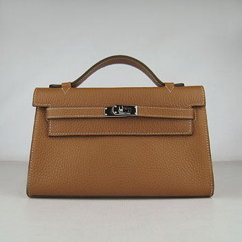 Kelly 22cm handbag H008 light coffee Kilta bags